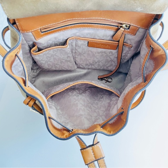 Michael Kors Tan Suede Backpack - Picture 7 of 7